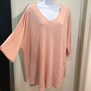 Ava & Viv Top Light Cream Pink NWOT 1X